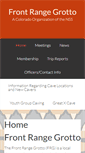 Mobile Screenshot of frontrangegrotto.org